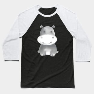 Baby Hippo Baseball T-Shirt